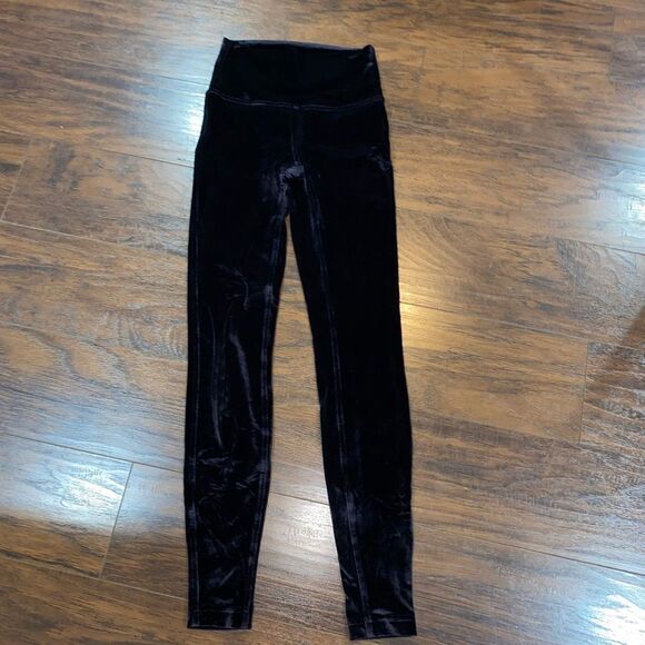 Lululemon Wunder Lounge High Rise Tight Velvet Black - Picture 5 of 12